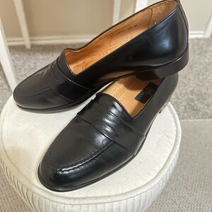 Zelli Savannah Italian Calfskin Penny Loafer Black